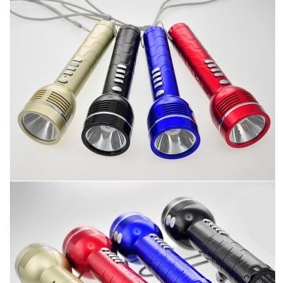 China FM (87.5-108MHZ) Charge 18650 MP3 Player Torch Handheld Flashlight With FM Radio à venda