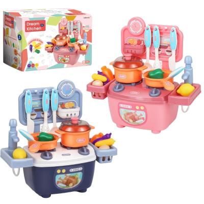 China Pretend Play Kitchen Toy Set Cheap Kids Funny Food Cooking Toy Pretend Play Kitchen Set Toy For Baby for sale