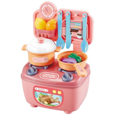 China Pretend Play Kitchen Toy Set Mini Happy Kitchen Toys Life Size Cooking Game Set Toy For Children for sale