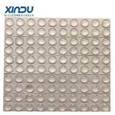 China Small non 6*2mm clearance soundproof wholesale plastic self-adhesive furniture table silicone bumper rubber feet for sale