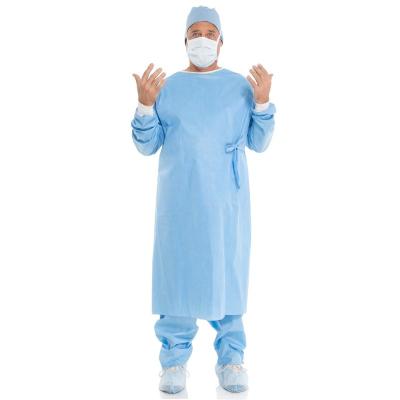 China Disposable Isolation Waterproof Elastic Price Surgical Gown Cuff Discount Factory Supply Patient Refe FOB Long Sleeves for sale