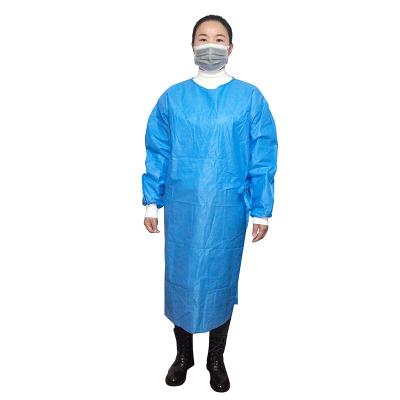 China Eco-friendly medical disposable sms surgical gown 70g surgical gown for sale