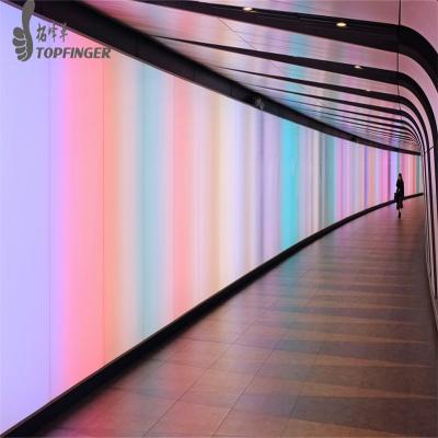 China Topfinger Module Digital Good Quality P1.87 FlexibleLed Screen Indoor Soft Flexible Arbitrary Shape Curved Indoor Led Screen for sale