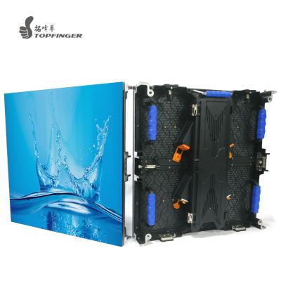 China Topfinger indoor rectified panel for outdoor led display screen rental ads concert led display screen electronic video wall for sale