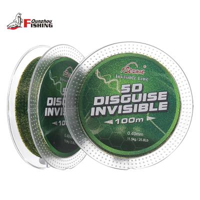 China Super Strong Abrasion Resistance pesca linha SAILOR 5D 3D Spotted Nylon Monofilament Leader Fishing Carp Line 100m for sale