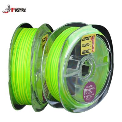 China Low moq high strength hot selling double color coated fishing line 100M yarn nylon monofilament fishing line for sale