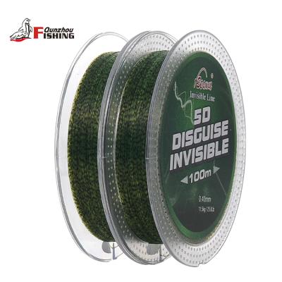 China Abrasion Resistance 3D 5D Spotted Monofilament Nylon Fishing Line 100m for sale