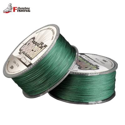 China High tensile amazing super line 4 strands multifilament pe braided fishing line 200M for sale