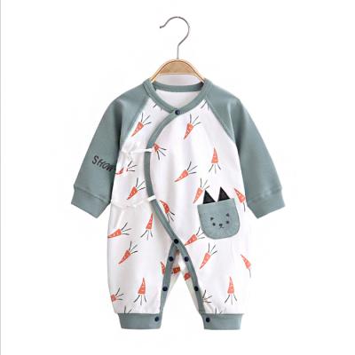 China Butterfly costume baby jumpsuit spring and autumn summer cotton boys and girls newborn pajamas 0-3 months for sale