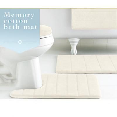 China Toilet Floor Mat Washable Soft U-Mat Toilet Mat for sale