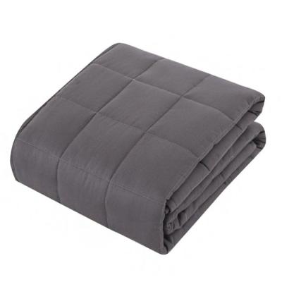 China Sustainable Hot Sale Polyester Weighted Blanket Gravity Blanket With Glass Bead for sale