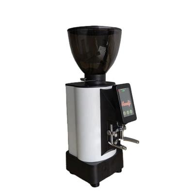 China New Factory Direct Cleaning Electric Coarseness Adjust 83 Burr Coffee Bean Grinder Machine With LCD Setting Panel for sale