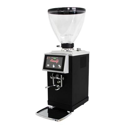 China Easy Operation 5.0 Burr Coffee Grinder Automatic Commercial Espresso Screen Control Panel With Tamper for sale