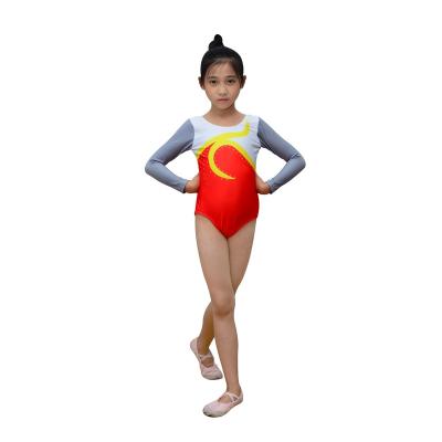 China 2019 Girls Anti-Pilling Dancewear Gymnastic Dancer Tights Custom Sublimation Long Sleeve for sale