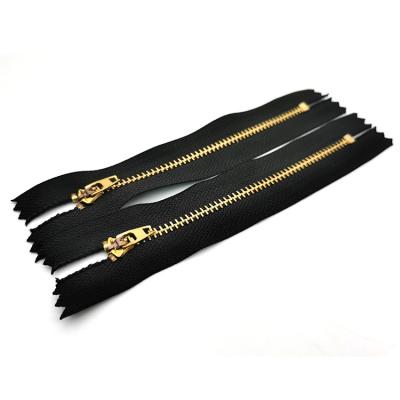 China nickel free min order quantity jeans do not zip brass metal zipper puller for sale for sale