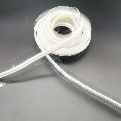 China Custom Clear YYX Roll PVC Slide Bag PP 80cm Zipper Slider PVC Zipper Tape For Plastic for sale