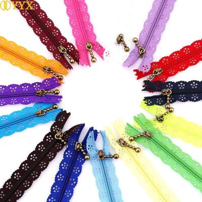 China #3 Hidden Zipper Woven Lace Tape End Durable Luxury Invisible Zipper for sale