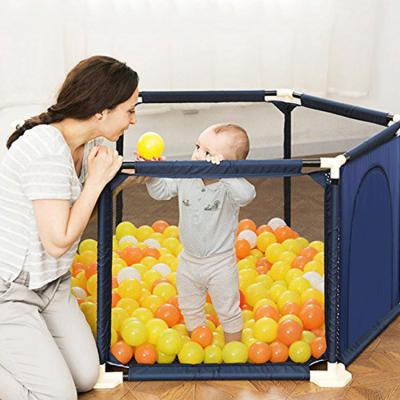 China Contemporary Kid Playground Gate Baby Playpen Baby Safety Cot Guardrail Waist Safety Baby Barrier For Kids Ball for sale