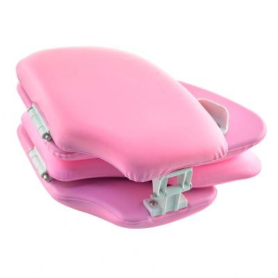 China Pink Travel Folding Cute Baby Toilet Seat Padded Potty Cushion Toilet Training for Kids Baby Toddler Traveler for sale