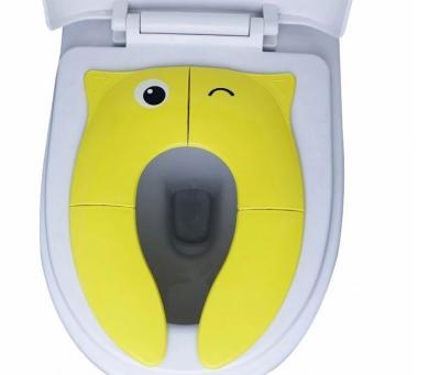 China Eco-freindly Child Kids Safety Folding Toilet Seat, Portable Potty Training Baby Seat for sale