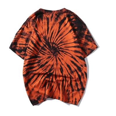 China 100%Cotton Men's Tie Dye Anti-Shrink T Shirts Wholesale Stock T-shirt Manufacturing For Tie Dyeing T Shirts for sale