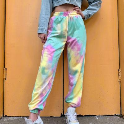 China QUICK DRY Women'S Harem Sports Tracksuit Tie Dye Trotter Mujer for sale