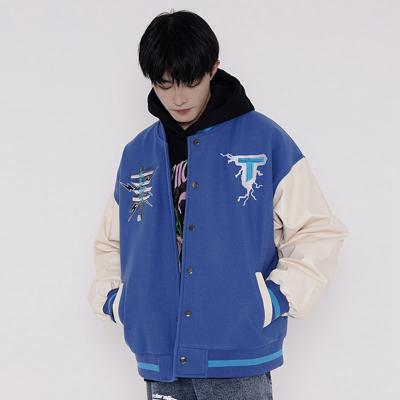 China Wholesale Plus Size Men's Breathable Jackets Couple Winter Jacket Embroider Hip Hop Leather Jacket for sale