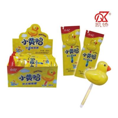 China 10g Normal Duck Shaped Glowing Lollipop for sale