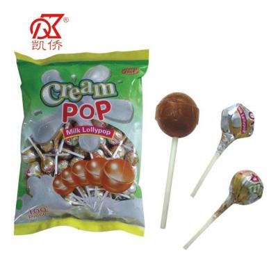 China Natural Halal Pop 14g Milk Cream Chocolate Candies for sale