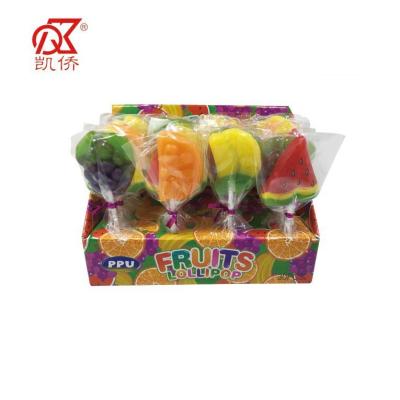 China 15g Natural Fruit Flavor Fruit Shaped Lollipop for sale