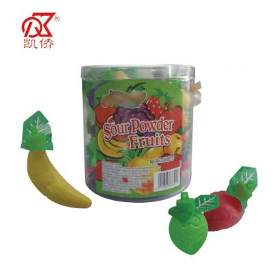 China Normal 7g Mini Fruity Shaped Fruit Sour Powder for sale