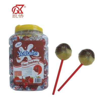 China 2014 Natural Choco Halal 20g 2014 Round Ball Chewy Lollipop for sale