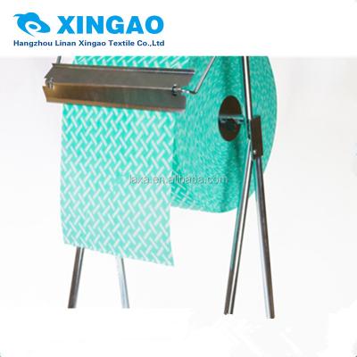 China Industrial Blue Cleaning Cloth 100% Sustainable High Quality Low PP Fiber 600 Pieces Each Roll for sale