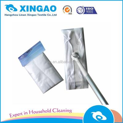 China Sustainable Polyester Disposable 100% Anti Static Cleaning Mops For Floor Mopping for sale