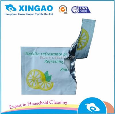 China Lemon Four Cleaning - Joint Refreshing Individual Hand Cleaning Damp Cloths for sale