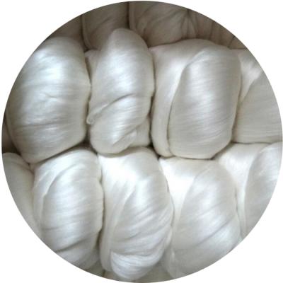 China Top grade 100% fiber briks hand dye mulberry silk top long spinning silk briks for dyeing and hand spinning for sale