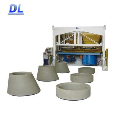 China Concrete Chunk Mold High Frequency Versatility Shake Egg Laying Machine Rotating Type for sale