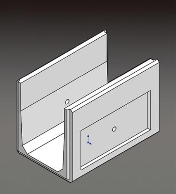 China concrete iron u shape mold for sale