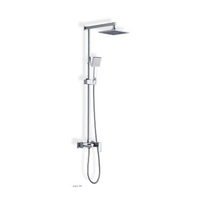 China With Cold-Hot Water Diverter 6-Setting Deluxe Rainfall Showerhead and Matching Hand Held Shower for sale