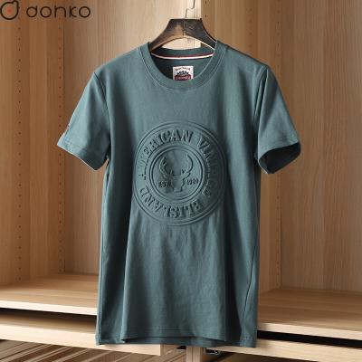 China OEM Anti-Shrink Round Neck Short Sleeve Men T-Shirt for sale