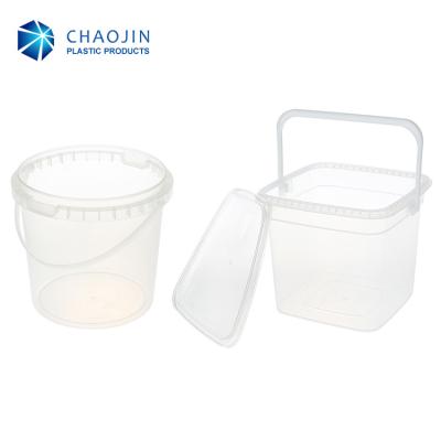 China ALL Square Plastic Buckets Wholesale With Lids Rectangula Bucket With Lid for sale