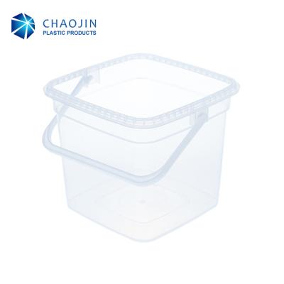 China ALL CHEAP PLASTIC BUCKET CLEAR PLASTIC SQUARE BUCKET for sale