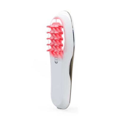 China Personal Electric EMS RF Red Light Scalp Massager Brush Laser Hair Regrowth Comb for sale