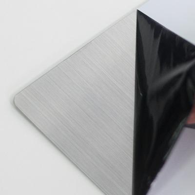 China Channel Letter; kitchen industrial signs furniture decoration semi hard hairline veneer brushed color stainless steel flat for sale