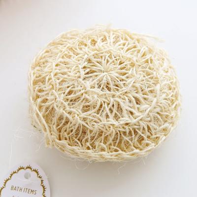 China All Natural 100% Pure Natural Ramie Hemp Design Bath Sponge Sisal Bath Protection Funny Sponge for sale