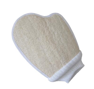 China EXFOLIATE Natural Loofah Bath-Sponge Body Scrubber Skin-Scrubber Exfoliating Shower Mitt Loofah Bath Mitt for sale