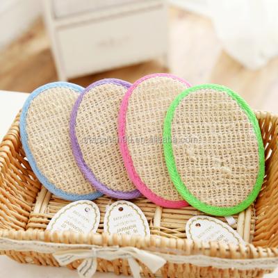 China Wholesale Eco-friendly Disposable Soft Shower Loofah Pad For Bathroom Hotel Shower Sweeps Sponges Body Scrubbers Pads for sale