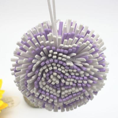 China Soft Eco-friendly Hot Selling Colorful Flower Shaped Bath Sponge Loofah Bath Sponge for sale