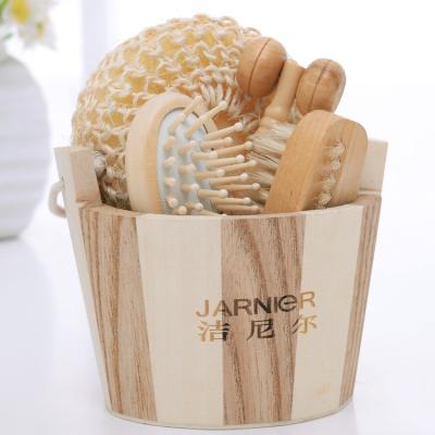 China Gift Set Beauty Bath Spa Gift Set, Exfloating Wooden Body Shower Gift Bath Sets for sale