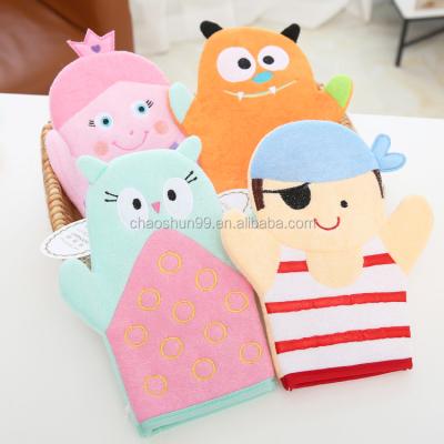 China Soft Professional New Products On China Market Baby Wash Exfoliating Bath Gloves for sale